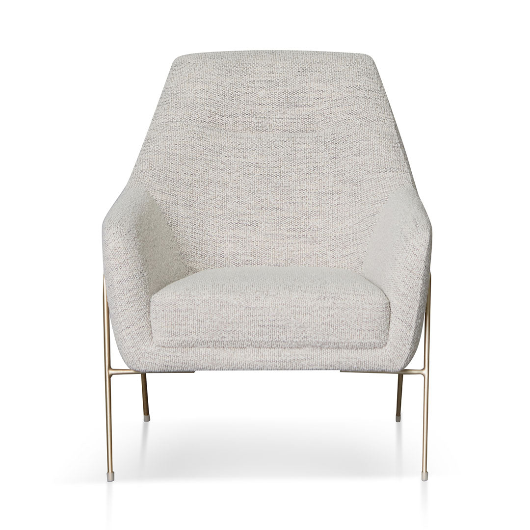 Fog Grey Fabric Armchair