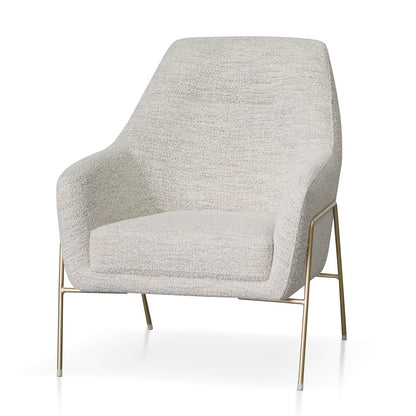 Fog Grey Fabric Armchair