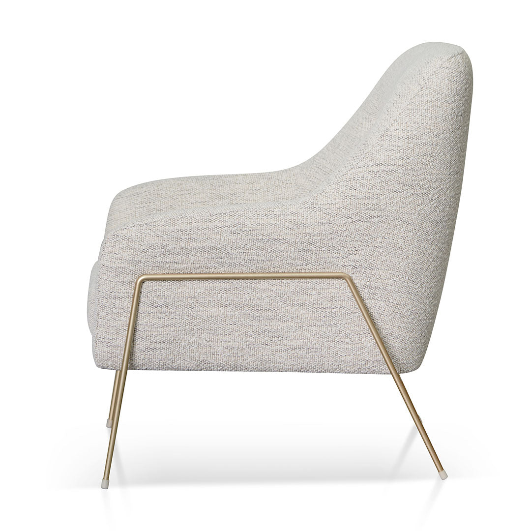 Fog Grey Fabric Armchair