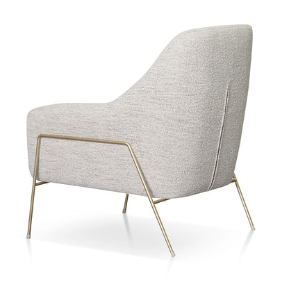 Fog Grey Fabric Armchair