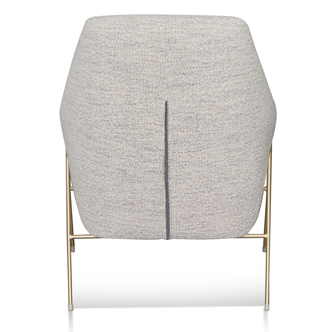 Fog Grey Fabric Armchair