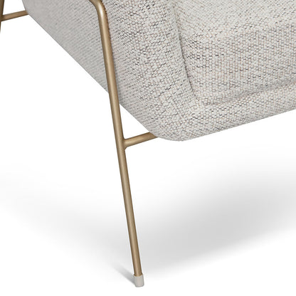 Fog Grey Fabric Armchair