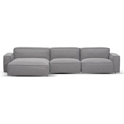 Left Chaise Sofa - Graphite Grey