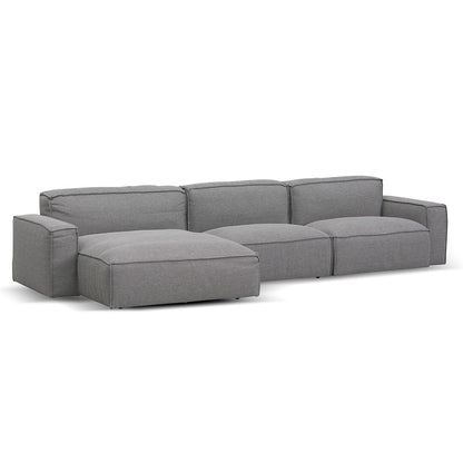 Left Chaise Sofa - Graphite Grey