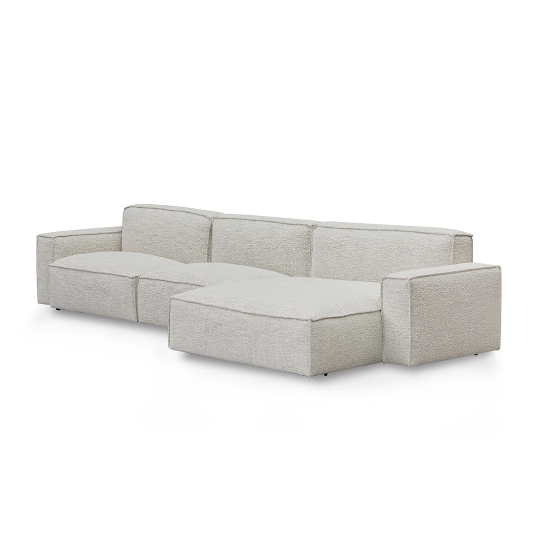 Right Chaise Fabric Sofa - Fog Grey