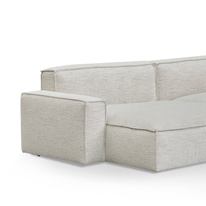 Left Chaise Fabric Sofa - Fog Grey