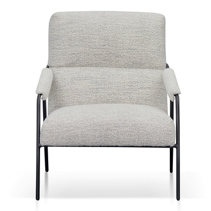 Fog Grey Fabric Armchair