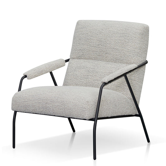 Fog Grey Fabric Armchair