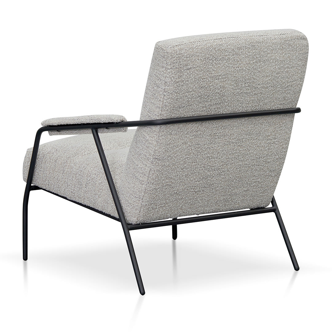 Fog Grey Fabric Armchair