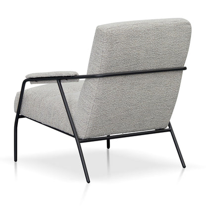 Fog Grey Fabric Armchair