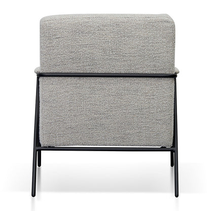 Fog Grey Fabric Armchair