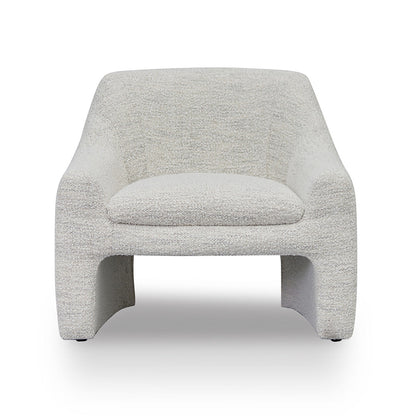 Fog Grey Fabric Archair