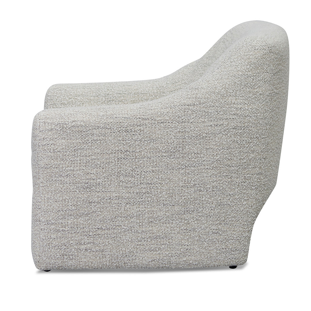 Fog Grey Fabric Archair