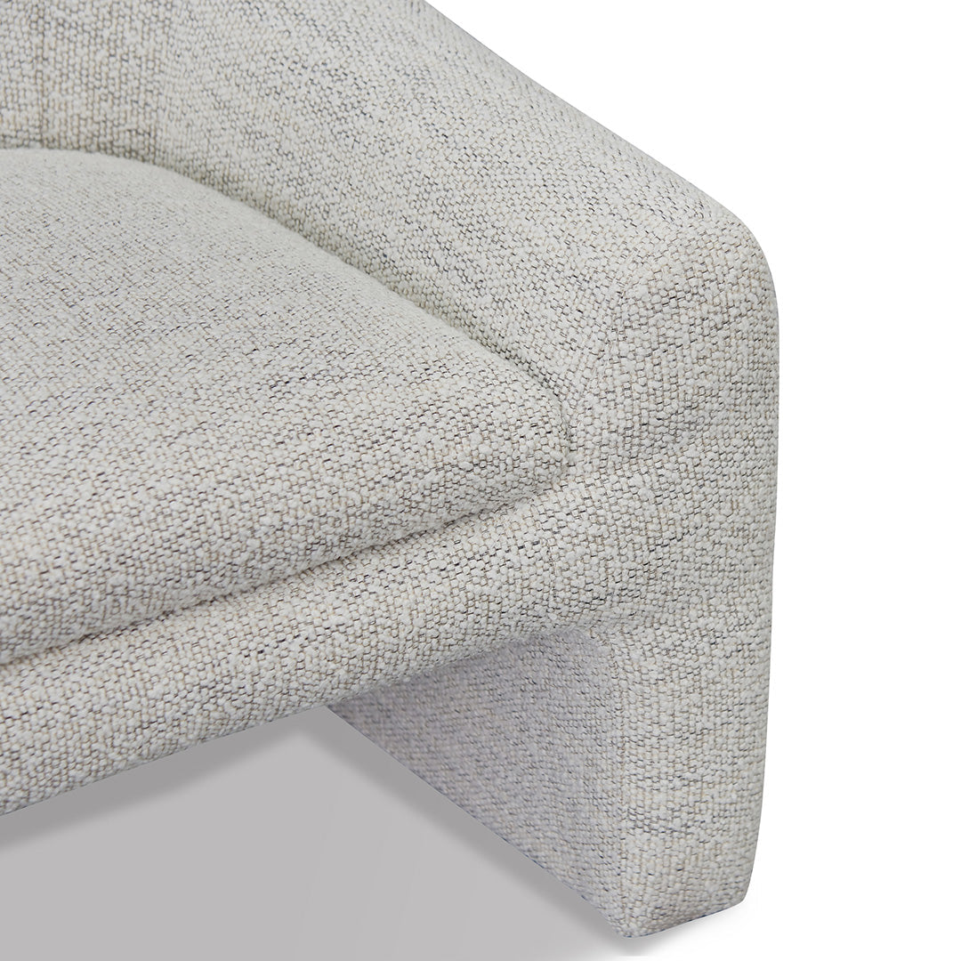 Fog Grey Fabric Archair