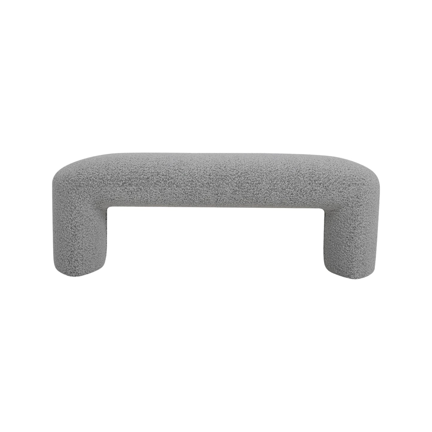 Long Pepper Boucle Ottoman Bench - 1.2m