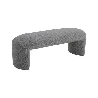 Long Pepper Boucle Ottoman Bench - 1.2m