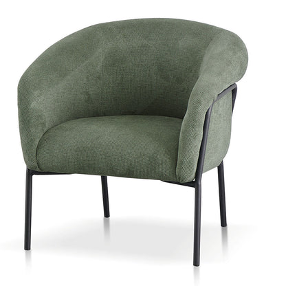 Thyme Green Fabric Armchair