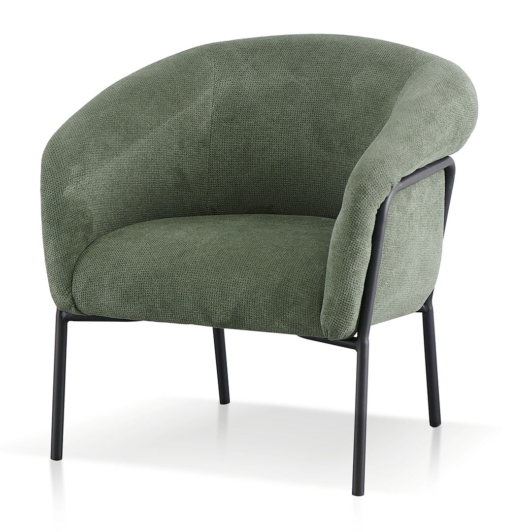 Thyme Green Fabric Armchair