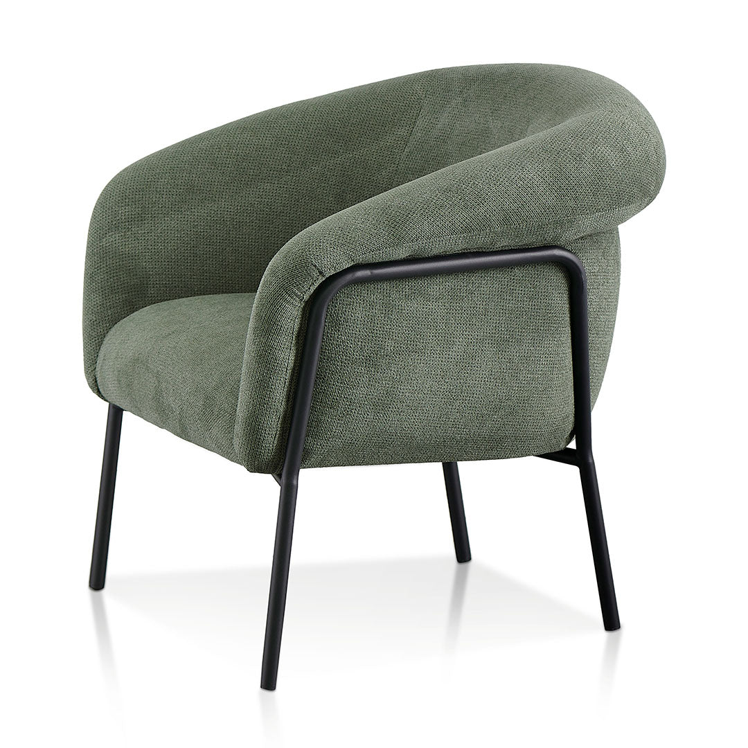 Thyme Green Fabric Armchair