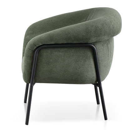 Thyme Green Fabric Armchair