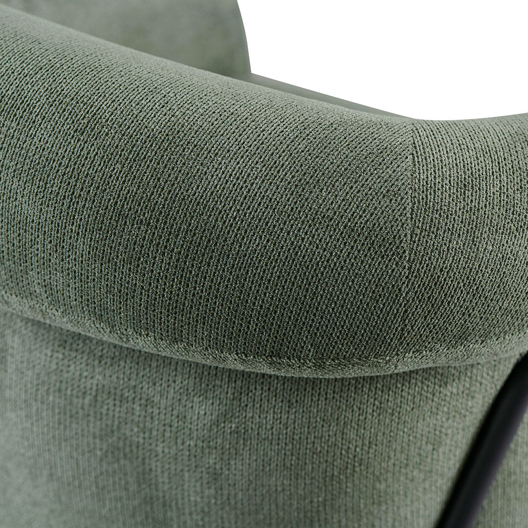 Thyme Green Fabric Armchair