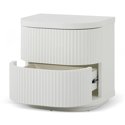 White Bedside Table