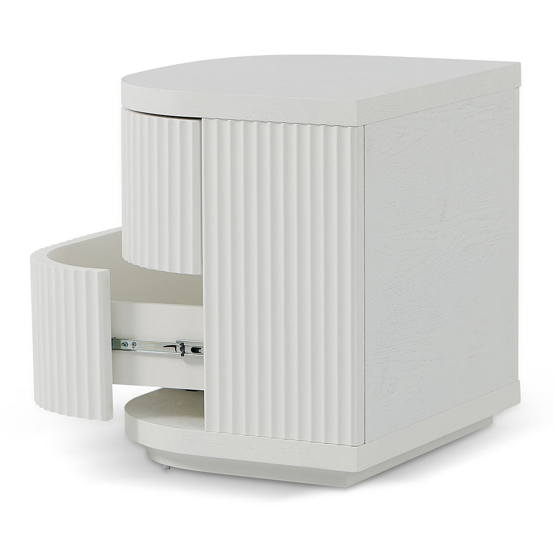 White Bedside Table