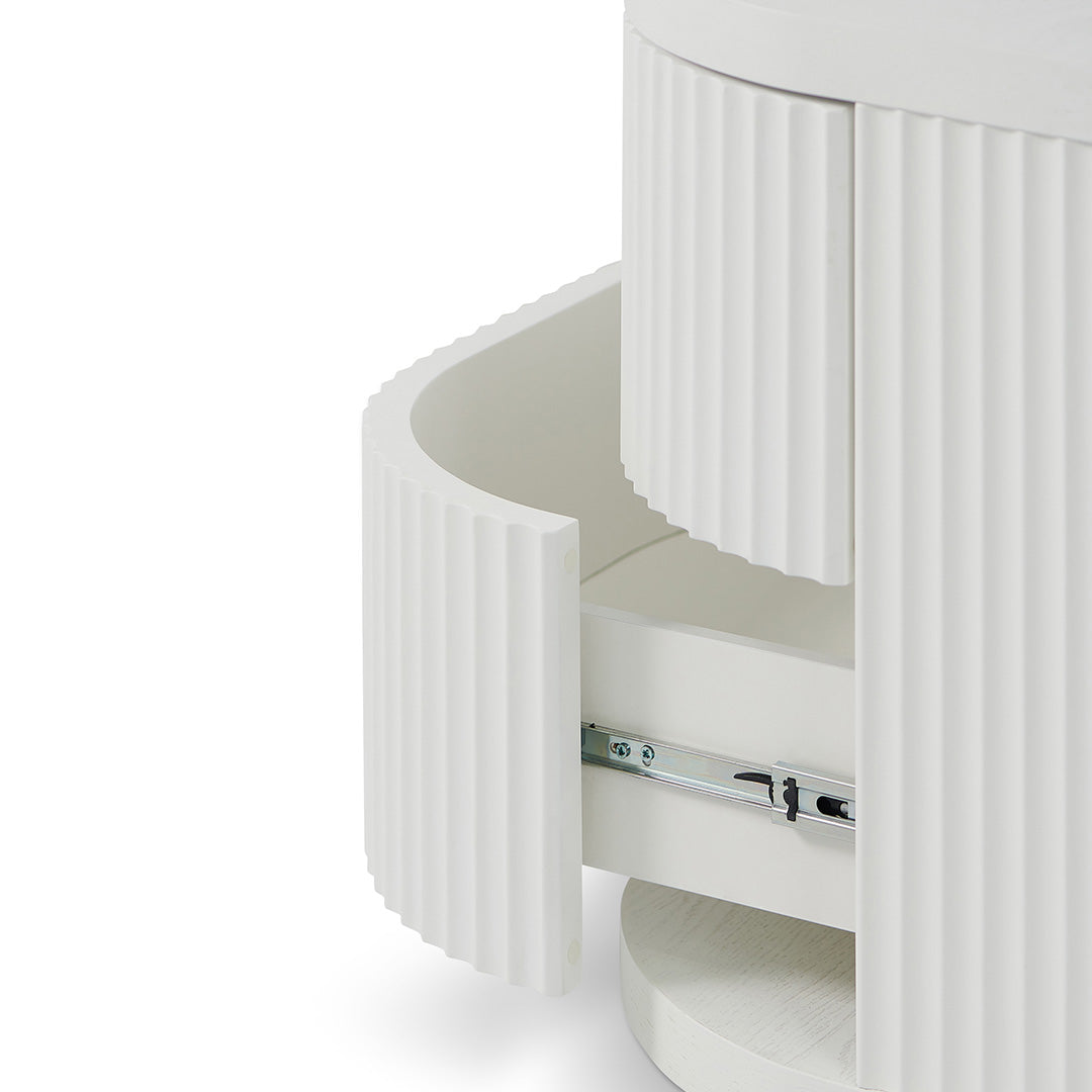 White Bedside Table