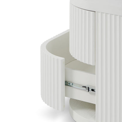 White Bedside Table