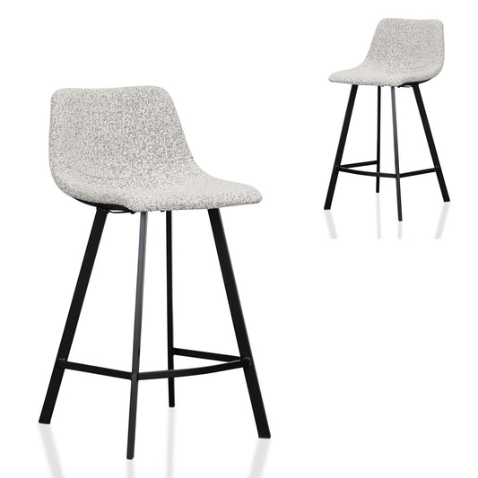 Pepper Boucle Bar Stool - Set of 2 (65cm)