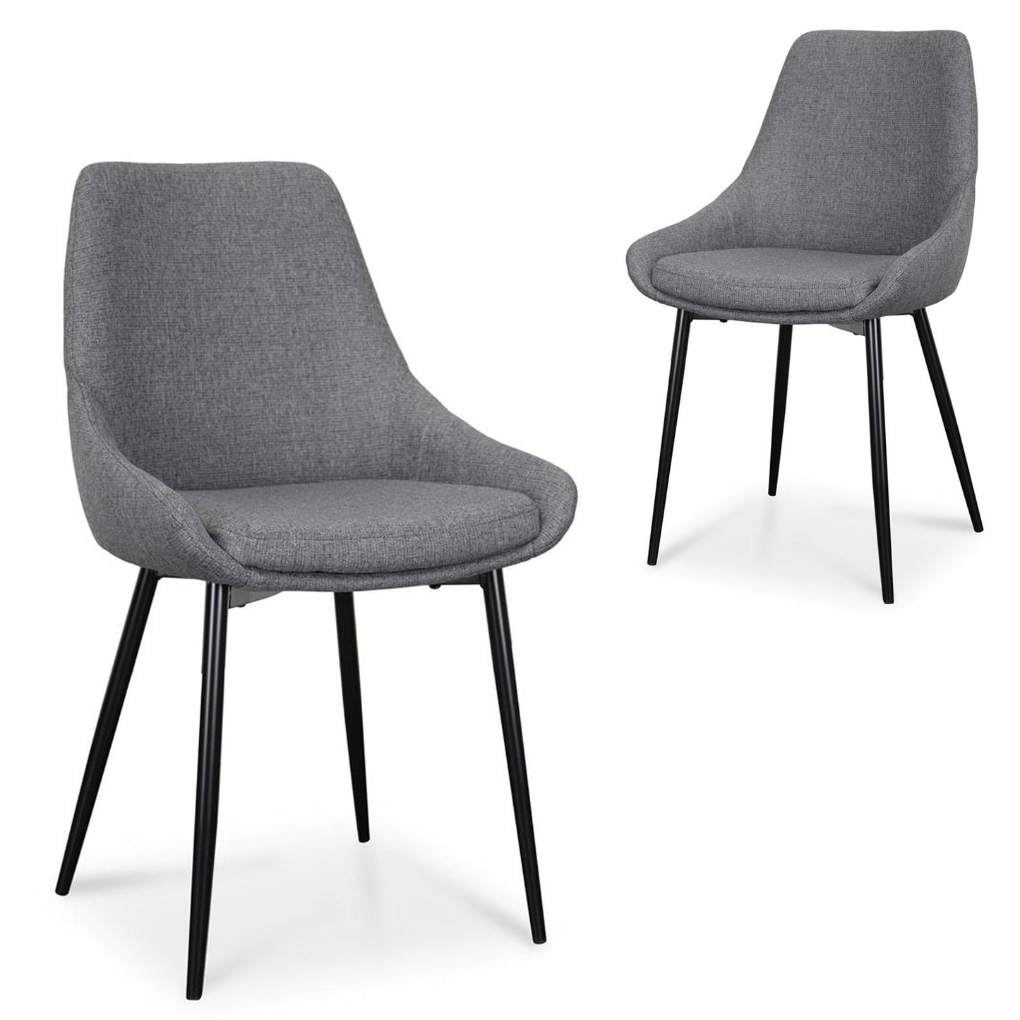 Dark Grey Dining Chair (Set of 2)