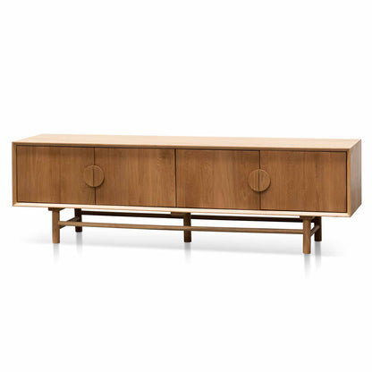 Natural Wooden TV Entertainment Unit - 1.8m