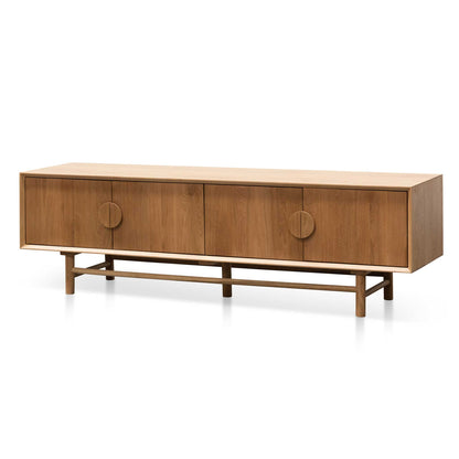 Natural Wooden TV Entertainment Unit - 1.8m