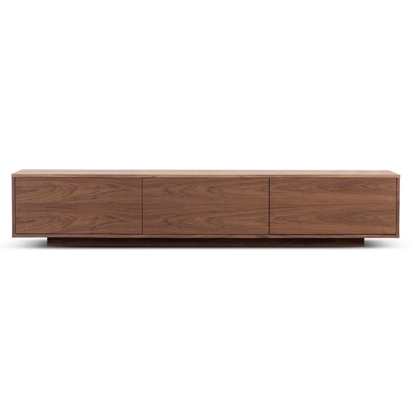 Walnut Wooden TV Entertainment Unit - 2.3m