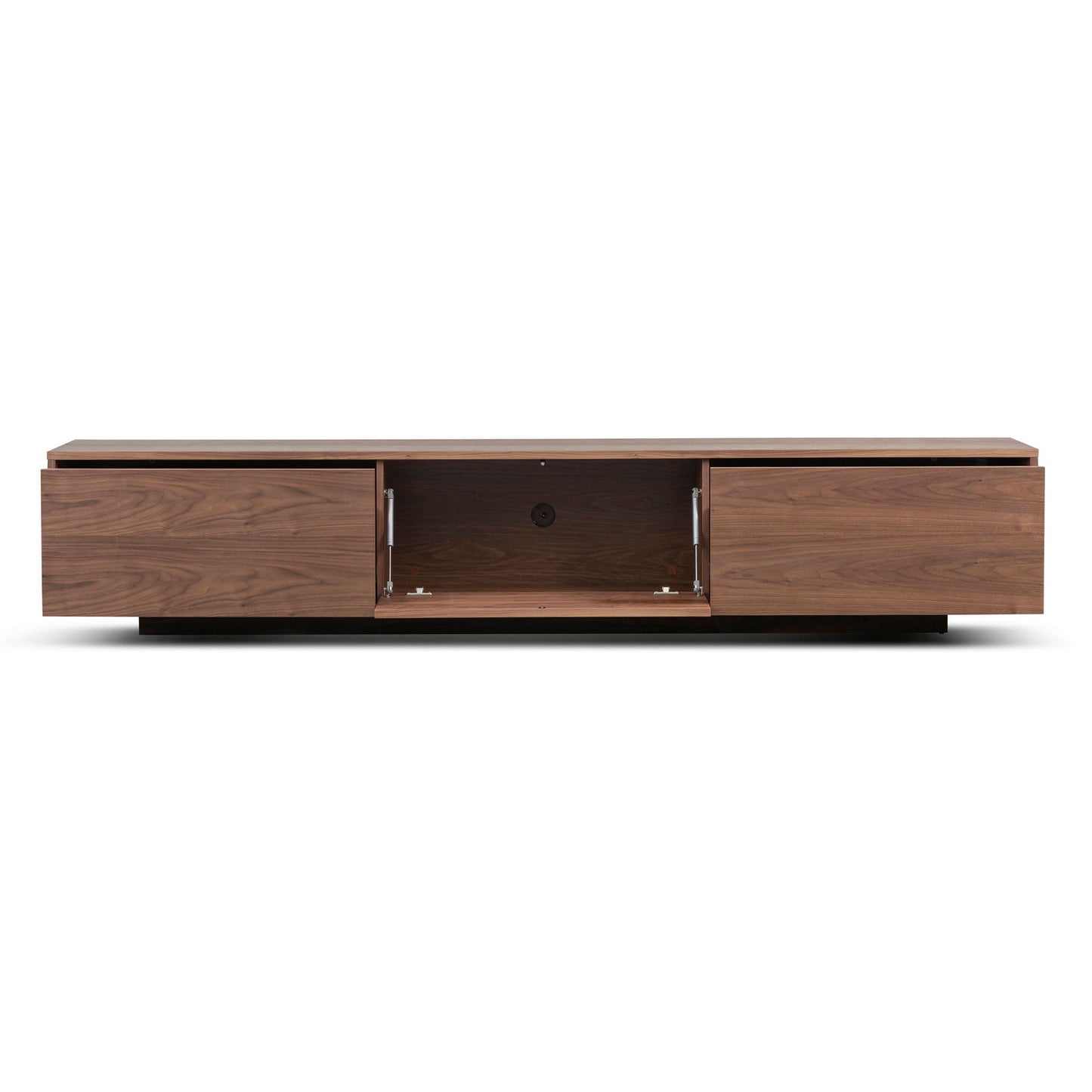 Walnut Wooden TV Entertainment Unit - 2.3m