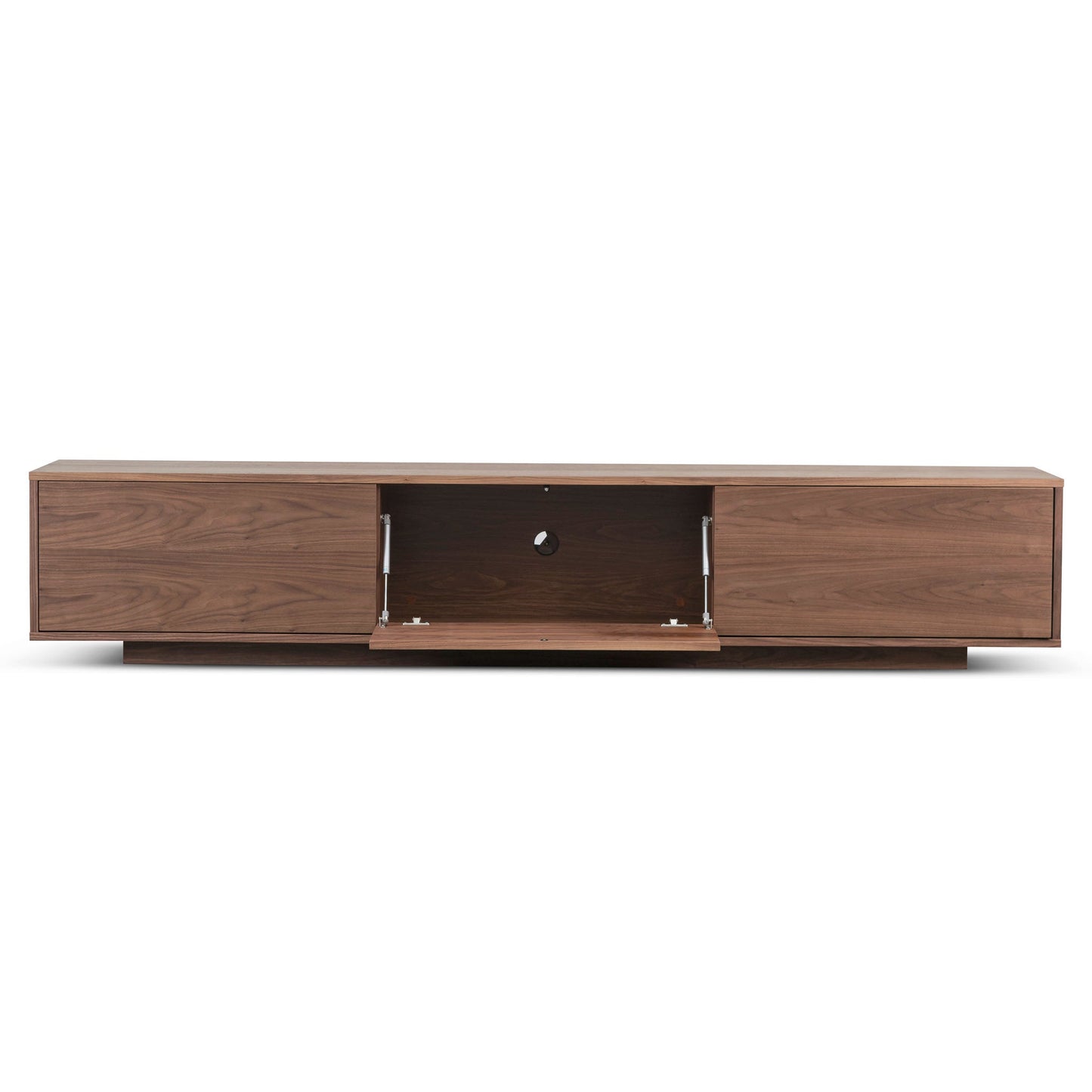 Walnut Wooden TV Entertainment Unit - 2.3m