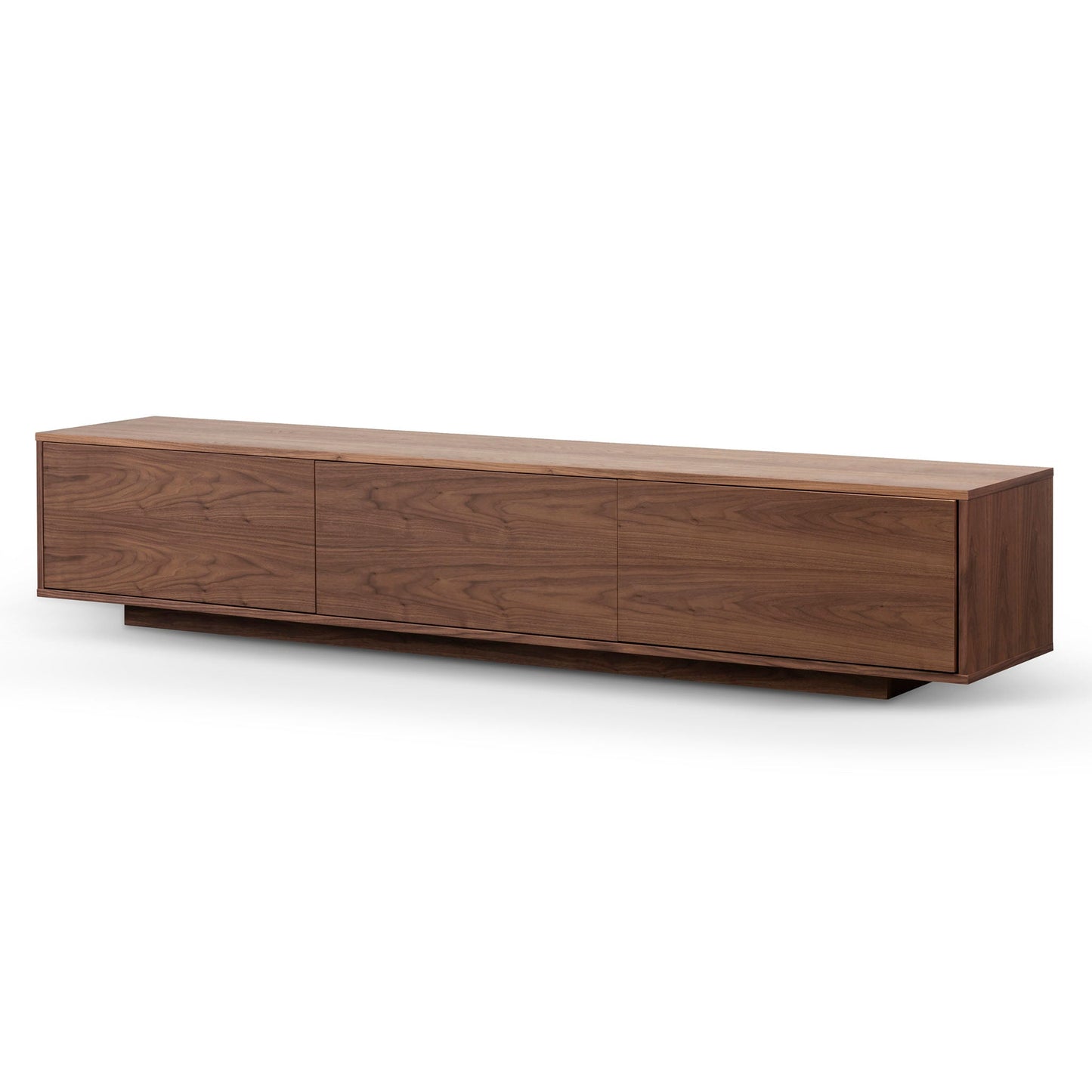 Walnut Wooden TV Entertainment Unit - 2.3m