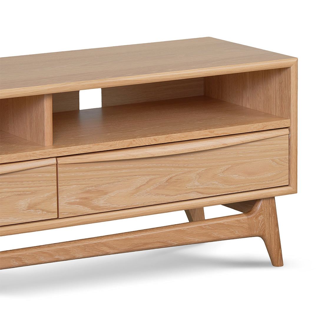 Wide Natural Oak TV Entertainment Unit