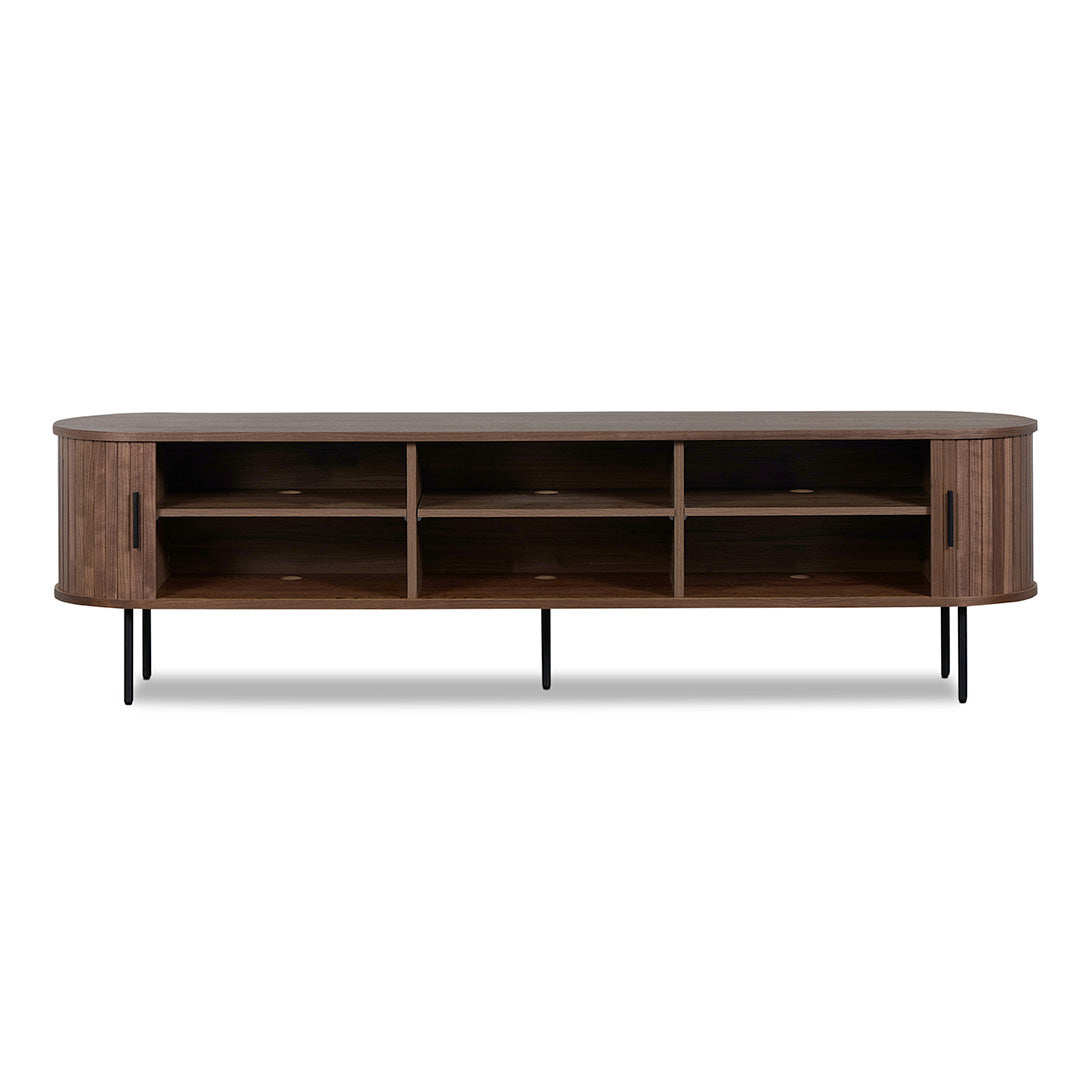 Walnut TV Entertainment Unit - 2m