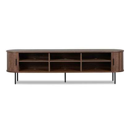 Walnut TV Entertainment Unit - 2m