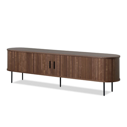 Walnut TV Entertainment Unit - 2m