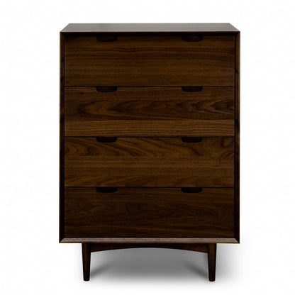 Walnut Chest with Four Drawers