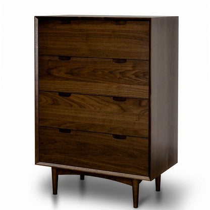 Walnut Chest with Four Drawers