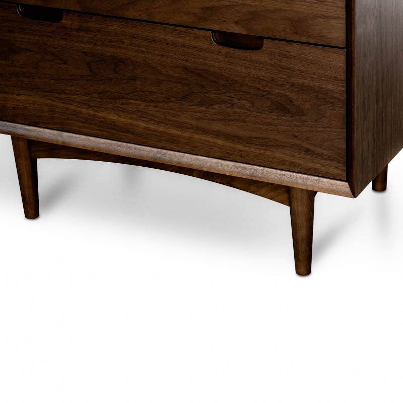 Walnut Chest with Four Drawers