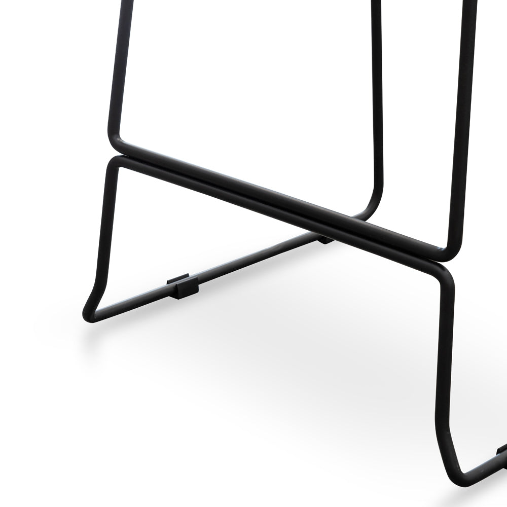 Black Frame Black PU Bar Stool