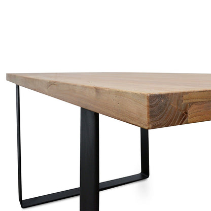 Reclaimed Elm Wood Dining Table - 1.7m Rustic Natural