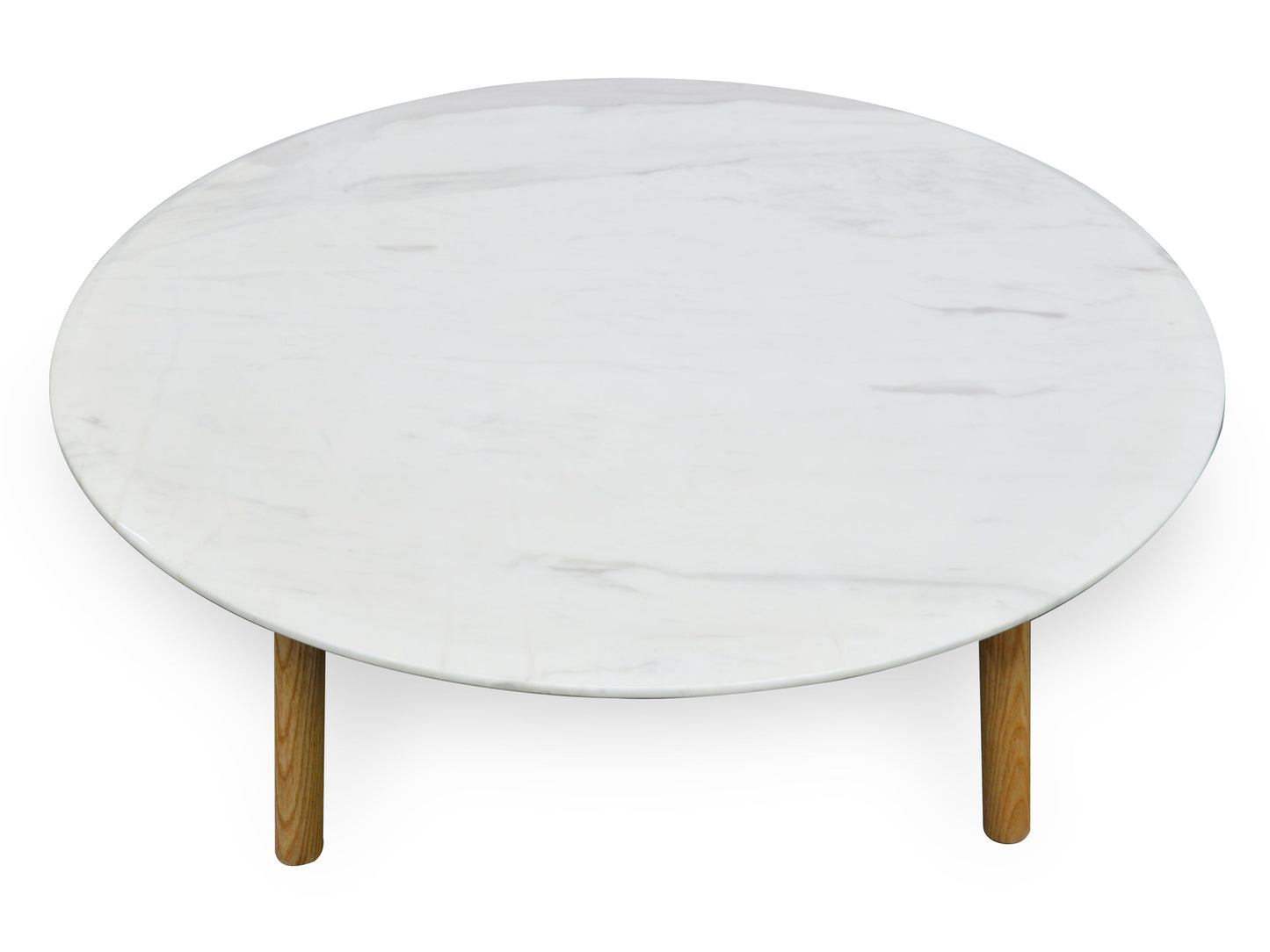 Marble Round Coffee Table - 100cm Natural