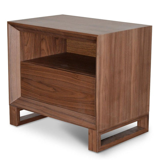 Walnut Bedside Table