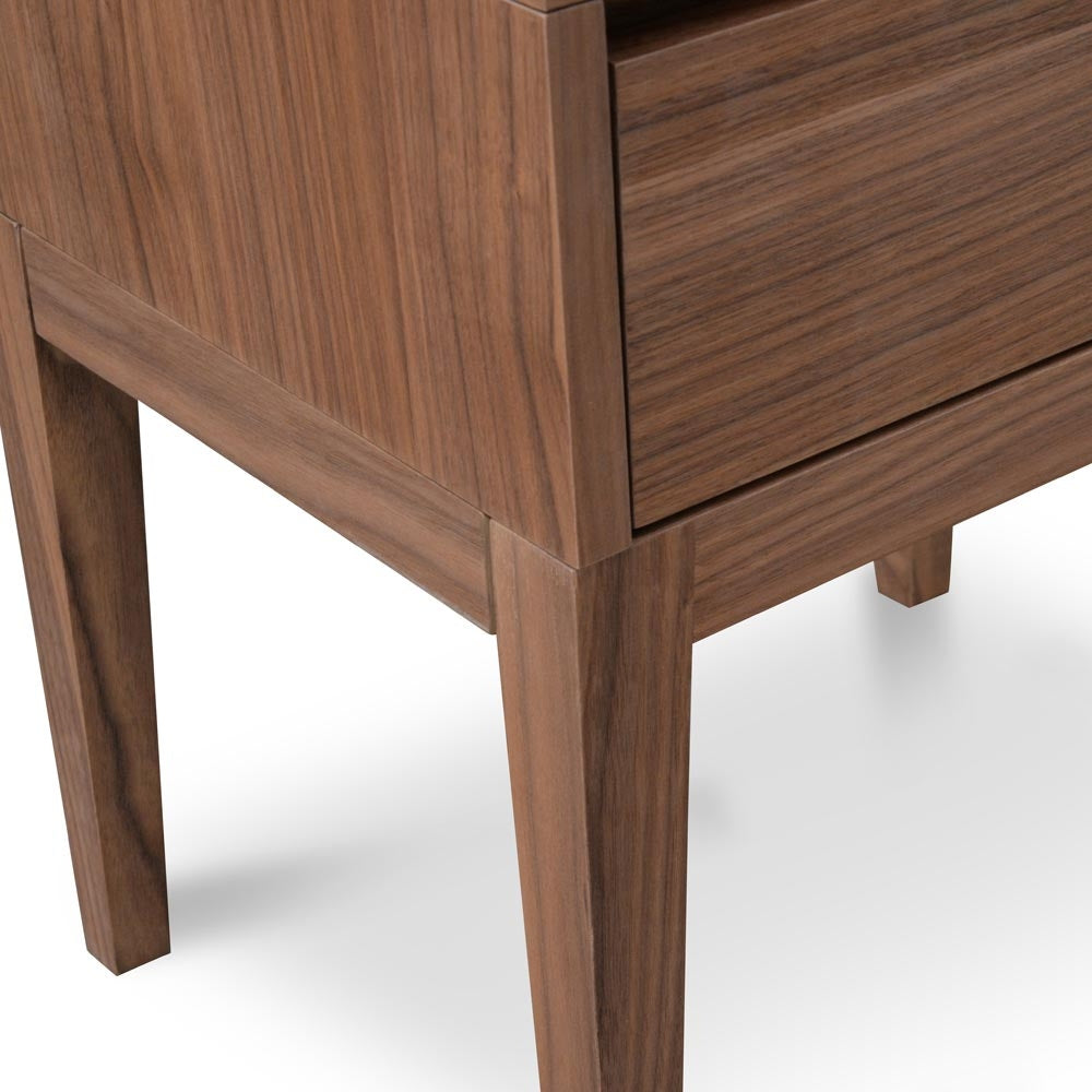 Walnut Bedside Table