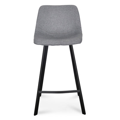 Dark Grey Bar Stool - Set of 2 (65cm)